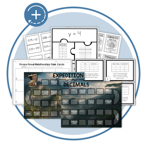 Math centers & task cards